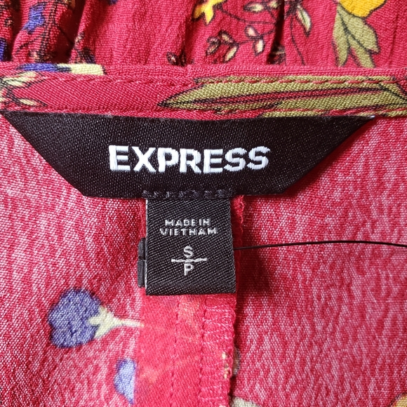 EXPRESS Ruffle Wrap Dress - Picture 7 of 10